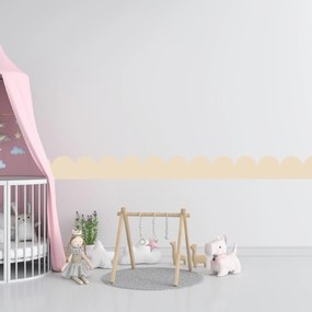 PIPPER. Textil öntapadó tapéta - Mini Ív - Krém színű Szín: Sápadt