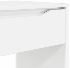 vidaXL Asztal fiókkal Magas Fényű Fehér 100 x 50 x 78 cm Faanyag