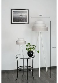 Brilagi - Állólámpa ALASKA LUNETA 1xE27/15W/230V szürke/krémes