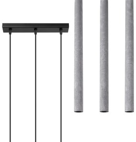 Sollux SL.1272 - Csillár zsinóron PASTELO 3xG9/8W/230V beton