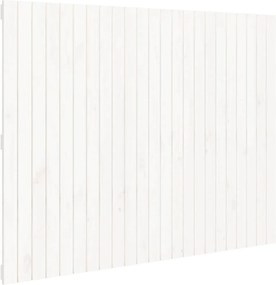 vidaXL fehér tömör fenyőfa fali fejtámla 146,5x3x110 cm
