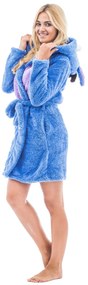 Női fürdőköpeny Rea kék szamár