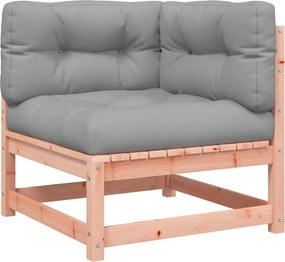 vidaXL tömör duglászfenyő kerti sarokkanapé párnával