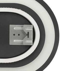 ovális LED-es fürdőszobai tükör 70 x 30 cm