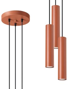 Sollux SL.1492 - Csillár zsinóron LAGOS 3xGU10/10W/230V piros