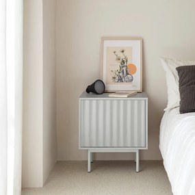 Világosszürke matt éjjeliszekrény Sierra – Teulat