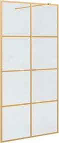 vidaXL Walk-in zuhanyfal Arany 100 x 195 cm edzett üveg