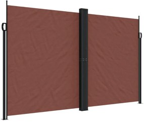 barna behúzható oldalsó napellenző 200 x 1000 cm