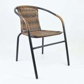 Kerti bisztrószék egymásba rakható barna