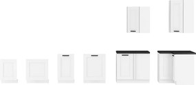 Felső polcos szekrény, fehér, LULA 30 G-90 ZAK