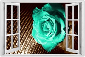 Poszterek 60x40 Türkiz rózsa szépia