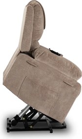 FENIX elektromos masszázsfotel felállás segítő funkcióval bézs