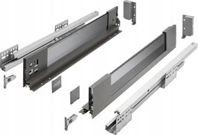 Fiók Gtv Axis Pro Glass L400 H86 Alacsony Üveg Oldal 40KG Csendes Ház