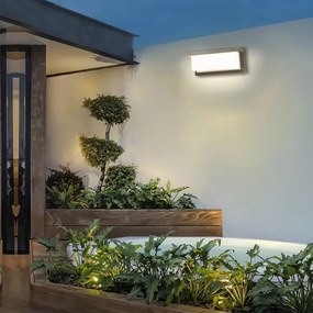 BRILAGI - LED RGBW kültéri fali lámpa BRICKY 1xE27/12W/230V szürke IP54