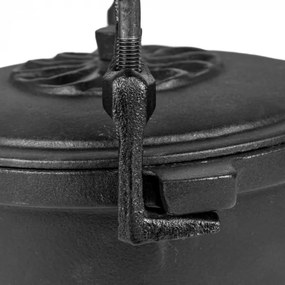 Öntöttvas edény lábakkal 10 literes zománcozott