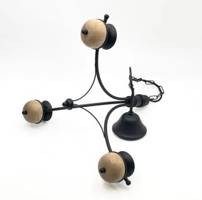 Brilagi - LED Csillár láncon COTTAGE 3xG9/40W/230V bükkfa/fehér