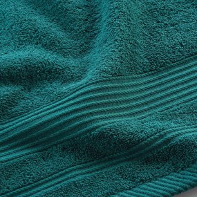 Sötétzöld frottír pamut törölköző 50x90 cm Tendresse – douceur d'intérieur