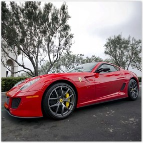 Poszterek 140x140 Piros Ferrari autó