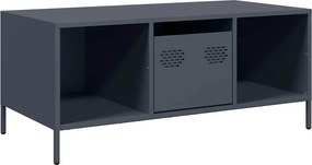 vidaXL antracit hidegen hengerelt acél dohányzóasztal 101,5x50x43,5 cm