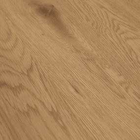 Étkezőasztal, kerek, tölgy/fekete, átmérő 110 cm, REVENTON NEW