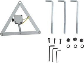 Klasszikus kültéri lámpás fekete 200cm IP44 - Daphne