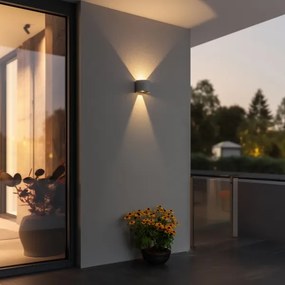 Brilagi - LED Kültéri fali lámpa RONDO LED/6W/230V szürke IP54