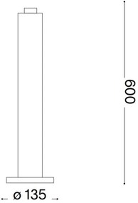 Ideal Lux - Kültéri lámpa CLIO 1xE27/42W/230V 60 cm IP44 fekete