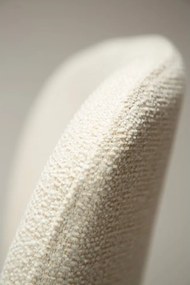 Krémszínű kárpitozott étkezőszék Heap – DAN-FORM Denmark