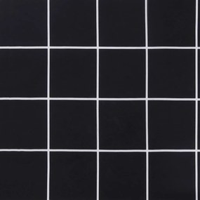 2 db fekete kockás szövet kerti padpárna 120 x 50 x 7 cm