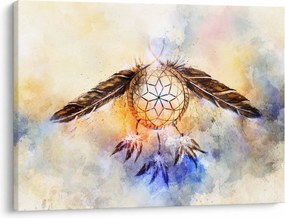 Kép - Álomfogó tollas (70x50 cm)