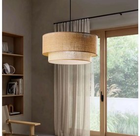 Asir Kábelre függesztett NATURA csillár 1xE27/40W/230V barna AS2945