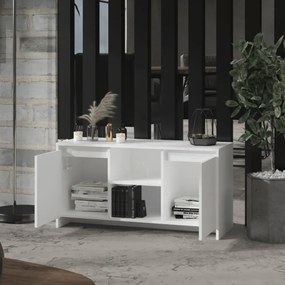 fehér szerelt fa TV-szekrény 102 x 37,5 x 52,5 cm