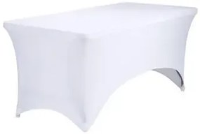 Asztal szoknya terítő téglalap alakú fehér
