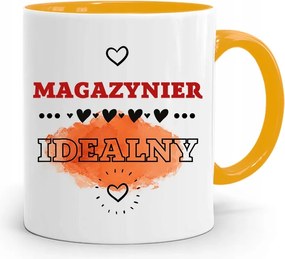 Sárga Bögre Raktárosnak Tökéletes Ajándék fényképes nyomtatással