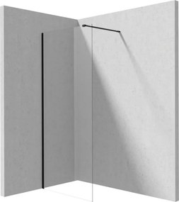 Prizma zuhanyfal_100x195, fekete