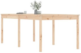tömör fenyőfa kerti asztal 203,5 x 100 x 76 cm