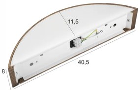 Brilagi - LED fali lámpa CARVALHO 1xE27/60W/230V tölgy-dió