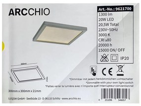 Arcchio Arcchio - LED Dimmelhető mennyezeti lámpa SOLVIE LED/20W/230V LW0003