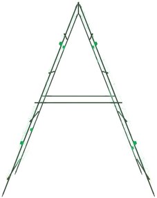 acél A-alakú kerti rács kúszónövényekhez 99 x 90 x 175,5 cm