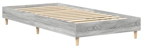 sonoma tölgyszínű szerelt fa ágykeret matrac nélkül 75 x 190 cm