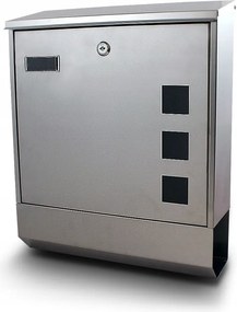 Postaláda acél újságtartóval az újságok leveleihez ablak