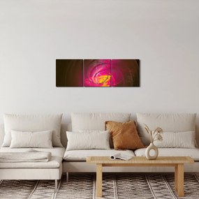 Kép - spirális absztrakció (órával) (90x30 cm)