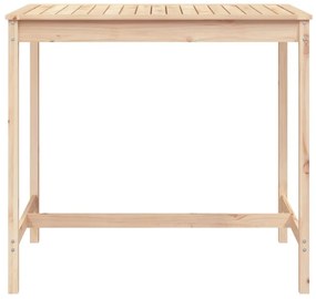 tömör fenyőfa kerti asztal 121x82,5x110 cm