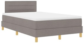 Box spring ágy matraccal, topszínű, 120x190 cm, szövet