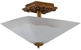 Flambeau STAR-F-S-DG - Mennyezeti lámpatest STAR 2xE27/40W/230V, rézszínű