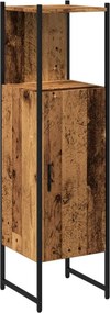 vidaXL antik fa színű szerelt fa fürdőszobaszekrény 33 x 33 x 120,5 cm