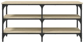 sonoma tölgy színű szerelt fa cipőpolc 100 x 38,5 x 49 cm