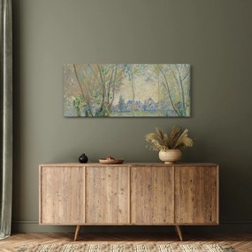 Kép - Claude Monet, Woman Seated under the Willows, reprodukciók (120x50 cm)