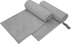 vidaXL Sport Törölközők 2 pcs Sötétszürke 200 x 100 cm