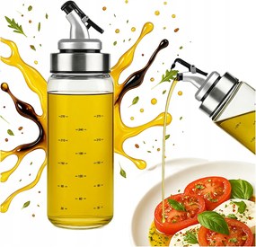 Üveg tartály adagoló 300 ml-es osztás olaj szósz ecet szirup